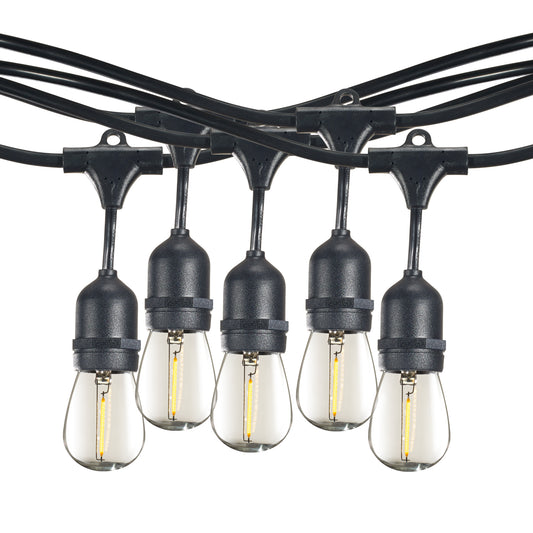 STRING15L/48FT/36IN/E26/BLACK/LED/S14 - Irvine Co